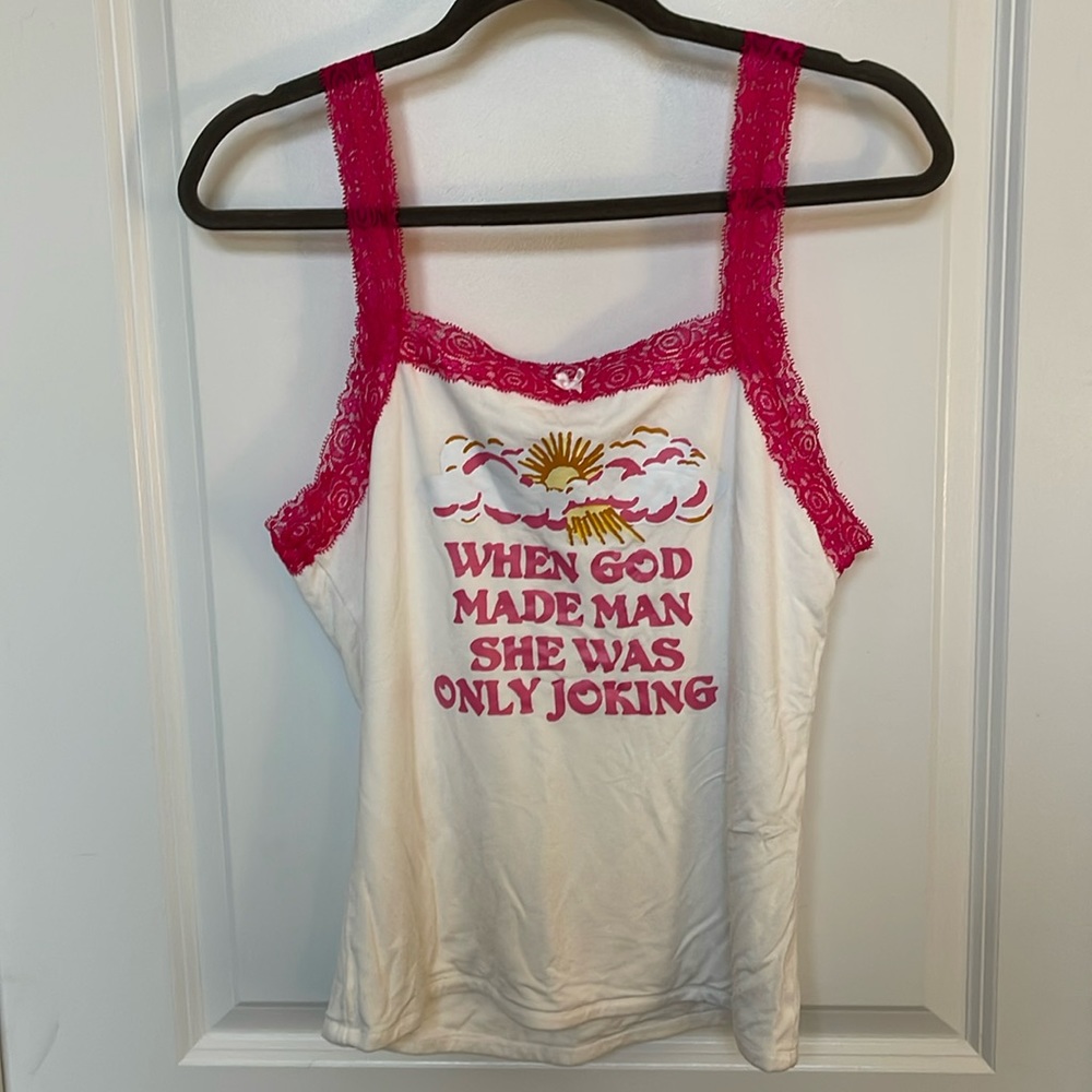 When god made man she was only joking tank
